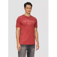 Ανδρικό T-shirt Κόκκινο S.Oliver 2139909-35D1