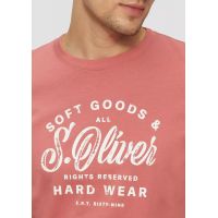 Ανδρικό T-Shirt Κοραλί S.Oliver 2164753-42D1