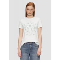 Γυναικείο T-shirt Λευκό S.Oliver 2165280-01D0