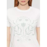 Γυναικείο T-shirt Λευκό S.Oliver 2165280-01D0