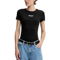 Γυναικείο Slim T-shirt Μαύρο Tommy Jeans DW0DW20913-BDS