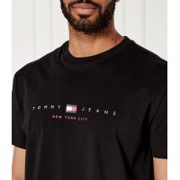 Ανδρικό T-shirt Μαύρο Tommy Jeans DM0DM21911-BDS