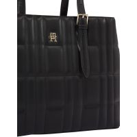 Γυναικεία TH Feminine Tote Τσάντα Μαύρη Tommy Hilfiger AW0AW17452-BDS