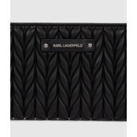 Γυναικείο K/Weave Πορτοφόλι Μαύρο Karl Lagerfeld A3W32038-1AV BLACK NICKEL