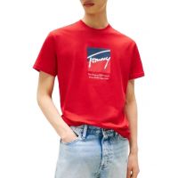 Ανδρικό T-shirt Κόκκινο Tommy Jeans DM0DM21940-XLE