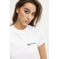 Γυναικείο Slim T-shirt Λευκό  Karl Lagerfeld Jeans A1W17004-100 WHITE