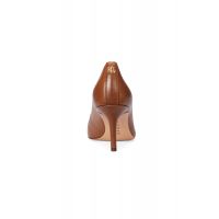 Γυναικείες Δερμάτινες Lanette Γόβες Καφέ Ralph Lauren 802972023002-TAN