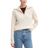 Γυναικείο Μάλλινο Πουλόβερ Μπεζ Tommy Hilfiger WW0WW46425-ADK