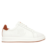 Γυναικεία Δερμάτινα Ainsley Sneakers Λευκά Ralph Lauren 802979188001-WHITE