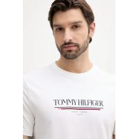 Ανδρικό T-shirt Λευκό Tommy Hilfiger MW0MW40324-YBR