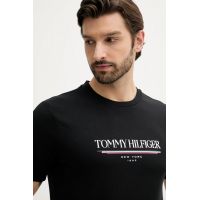 Ανδρικό T-shirt Μαύρο Tommy Hilfiger MW0MW40324-BDS
