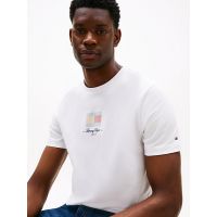 Ανδρικό T-shirt Λευκό Tommy Hilfiger MW0MW39349-YBR