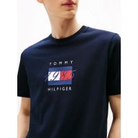 Ανδρικό T-shirt Navy Μπλε Tommy Hilfiger MW0MW41338-DW5