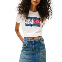 Γυναικείο T-shirt Λευκό Tommy Jeans DW0DW20897-YBL