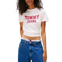Γυναικείο T-shirt Λευκό Tommy Jeans DW0DW21966-YBL