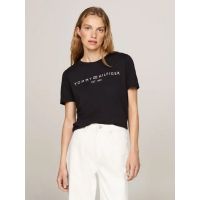 Γυναικείο Signature Logo T-shirt Μαύρο Tommy Hilfiger WW0WW40276-BDS