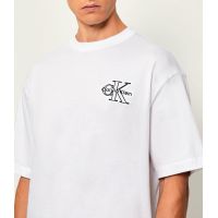 Ανδρικό T-shirt Λευκό Calvin Klein LV04RC856G-YAA