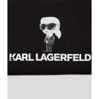 Γυναικεία Ikon Karl Square Tote Τσάντα Μαύρη Karl Lagerfeld A2W50047-999 BLACK