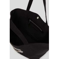 Γυναικεία Ikon Rhinestone Shopper Τσάντα Μαύρη Karl Lagerfeld A3W50016-999 BLACK