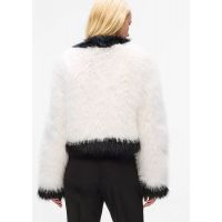 Γυναικεία Οικολογική Γούνα Λευκή Karl Lagerfeld A4W15051-101 WHITE/BLACK