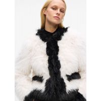 Γυναικεία Οικολογική Γούνα Λευκή Karl Lagerfeld A4W15051-101 WHITE/BLACK
