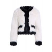 Γυναικεία Οικολογική Γούνα Λευκή Karl Lagerfeld A4W15051-101 WHITE/BLACK