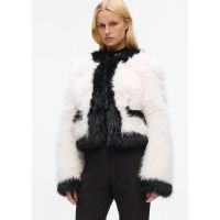 Γυναικεία Οικολογική Γούνα Λευκή Karl Lagerfeld A4W15051-101 WHITE/BLACK