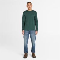 Ανδρικό Dunstan River Μακρυμάνικο T-shirt Πράσινο Timberland TB0A2BQ3-317