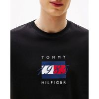 Ανδρικό T-shirt Μαύρο Tommy Hilfiger MW0MW41338-BDS