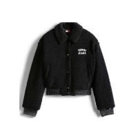Γυναικείο Teddy Varsity Bomber Μπουφάν Μαύρο Tommy Jeans DW0DW21666-BDS