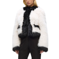 Γυναικεία Οικολογική Γούνα Λευκή Karl Lagerfeld A4W15051-101 WHITE/BLACK