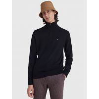 Ανδρικό Ζιβάγκο Πουλόβερ Μαύρο Tommy Hilfiger MW0MW28049-BDS