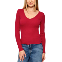 Γυναικεία Μακρυμάνικη Μπλούζα Κόκκινη Tommy Jeans DW0DW17990-XJP