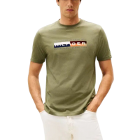 Ανδρικό T-shirt Λαδί Tommy Hilfiger MW0MW40014-PLI