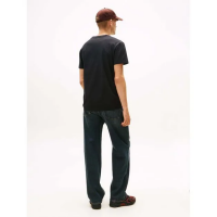 Ανδρικό Signature T-shirt Μαύρο Tommy Jeans DM0DM22138-BDS