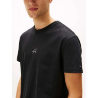 Ανδρικό Signature T-shirt Μαύρο Tommy Jeans DM0DM22138-BDS