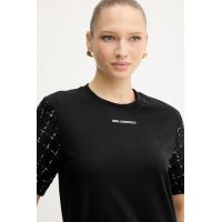 Γυναικείο T-shirt Μαύρο Karl Lagerfeld A4W17091-999 BLACK