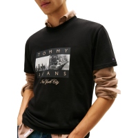 Ανδρικό T-shirt Μαύρο Tommy Jeans DM0DM22464-BDS