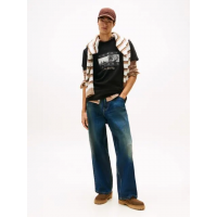 Ανδρικό T-shirt Μαύρο Tommy Jeans DM0DM22464-BDS