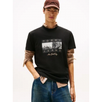 Ανδρικό T-shirt Μαύρο Tommy Jeans DM0DM22464-BDS