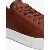Ανδρικά Δερμάτινα Sneakers Καφέ Tommy Hilfiger FM0FM05729-GVI