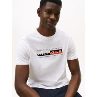 Ανδρικό T-shirt Λευκό Tommy Hilfiger MW0MW40014-YBR