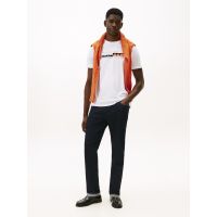 Ανδρικό T-shirt Λευκό Tommy Hilfiger MW0MW40014-YBR