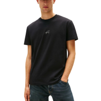 Ανδρικό Signature T-shirt Μαύρο Tommy Jeans DM0DM22138-BDS