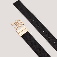 Γυναικεία Δερμάτινη Ζώνη Μαύρη Tommy Hilfiger AW0AW18019-0GJ