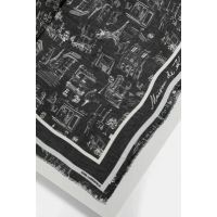 Γυναικείο K/Sketch Φουλάρι Μαύρο Karl Lagerfeld A4W33116-999 BLACK