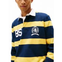 Ανδρικό Rugby Polo Ριγέ Κίτρινο  Tommy Jeans DM0DM22074-ZFQ
