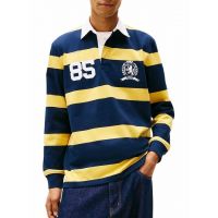 Ανδρικό Rugby Polo Ριγέ Κίτρινο  Tommy Jeans DM0DM22074-ZFQ