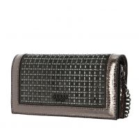 Γυναικείο Gilded Glamour Βραδινό Τσαντάκι Γκρι Guess HWCM8777710-PEWTER