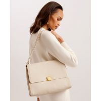 Γυναικεία Δερμάτινη Imilily Τσάντα Ώμου Εκρού Ted Baker 273864-IVORY